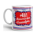 thumbnail image 2 of All American Grandpa Patriotic Gifts Fourth of July Coffee Tea Ceramic Mug Office Work Cup Gift 15 oz, 2 of 3