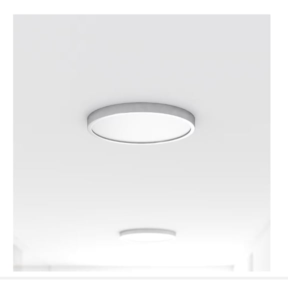 Project Source 1-Light 12-in Brushed Nickel Integrated LED Flush Mount Light (2-Pack)