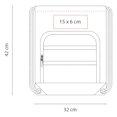 thumbnail image 3 of Bolsa-mochila con bolsillo frontal con cierre-Beaver, 3 of 3