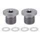 thumbnail image 1 of Unique Bargains 1 Set Universal Tapón de Drenaje de Aceite Antifugas 0.63" Altura Tornillo de Drenaje de Cárter de Aceite Reparación con Junta Tono Plateado Acero Aluminio M14x1.5, 1 of 7