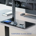 thumbnail image 4 of VIVO Black Triple Monitor Mount Stand w/ Glass Base | Holds 3 Screens up to 24", 4 of 8