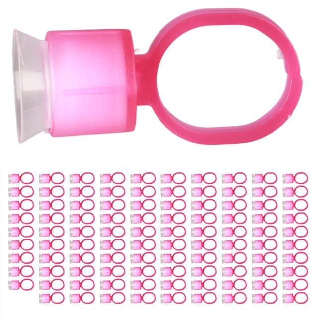 Taza de tinta para Microblading, 100 piezas de anillo de tinta para tatuaje, accesorio de Microblading, taza de anillo de tinta para tatuaje, durabilidad mejorada