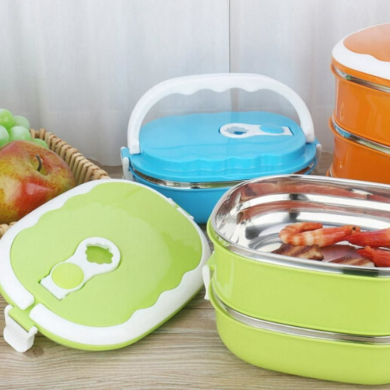 Thermal Lunch Box Bento Lunch Box with Stainless Steel Thermal Insulation, Aousthop 1 Layer of Food Containers Leak Proof for Kids, Adult Keep Food
