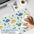 thumbnail image 4 of Long Mouse Pads for Desk,Light Toned Dinosaur with ROAR Pattern Desk Mats on Top Of Desks, Desk Mouse Pad Extra Large with 3mm Non-Slip Base and Stitched Edge for Gaming,Office,Work,Home 31.5"x11.8", 4 of 6
