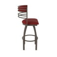 thumbnail image 4 of 860 Hunter 30" Swivel Bar Stool with Bronze Finish and Graph Ruby Seat and Back, 4 of 5