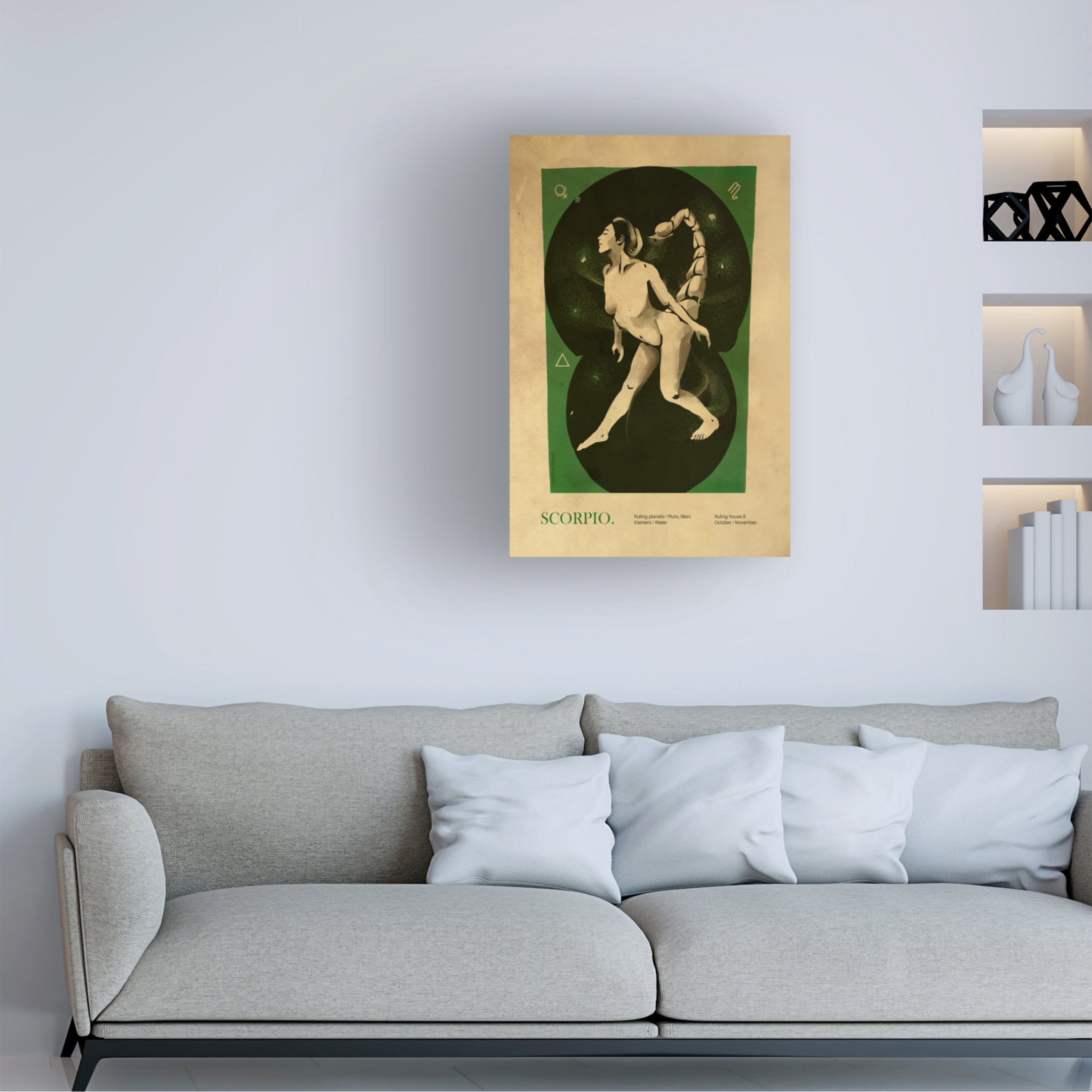 Trademark Fine Art Dionisis Gemos Scorpio print Canvas Wall Art