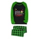 thumbnail image 2 of Conjuntos de pijamas navideños familiares a juego Grinch 2024, pijama de Grinch con parte superior y pantalones de pijama a cuadros, pijama de Grinch para niños y adultos para la familia, Mujer L, 2 of 3