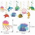 thumbnail image 2 of Under The Sea Party Decorations,  36 Pcs Ocean Themed Party Decorations, Under The Sea Ocean Themed Tropical Fish Ceiling Hanging Swirl, 2 of 7