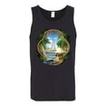 thumbnail image 2 of Wild Bobby, Enjoy Life Vintage Beach Surf Sailboat, Pop Culture, Men Graphic Tank Top, Black, Small, 2 of 4