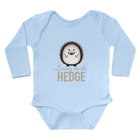 CafePress - Living On The Hedge Body Suit - Long Sleeve Cotton Baby Bodysuit