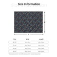 thumbnail image 5 of Honeii Shells and Seaweed print throw blanket, crafted from cozy cotton flannel, offers versatile home decor as a bedding suitable for all seasons.-50"x40", 5 of 6