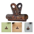 thumbnail image 1 of Tineasur 4Pcs Retro Light Brown Metal Bulldog Clips for Photo Hanging Document and Office Use, 1 of 6