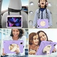 thumbnail image 3 of Dteck for iPad Pro 11 inch 2022/2021/2020/2018, Air 5th/4th Generation Case 2022/2020 10.9", Heavy Duty Shockproof Rugged Handle Shoulder Strap Rotating Kickstand Cover with Pencil Holder, purple, 3 of 6