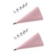 thumbnail image 3 of mangas pasteleras de silicona y boquillas de acero inoxidable rosa Ormromra LN-0419, 3 of 7