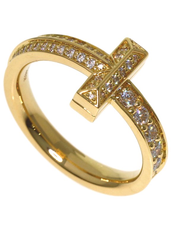 Pre-Owned Tiffany & Co. T One Diamond Ring, 18K Yellow Gold, Women's.
