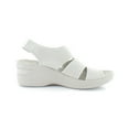thumbnail image 3 of Bzees Womens Double Up Slip On Open Toe Slingback Sandals, 3 of 8