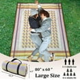 thumbnail image 3 of Outdoor Picnic Blankets Waterproof, Portable Sandproof Outdoor Blanket Mat with 3 Layers, Large Picnic Blanket Foldable for Park, Grass, Hiking, Camping, Travle and Beach 80" x 60", 3 of 6