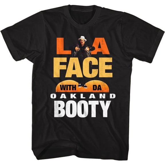 Sir Mix-a-Lot Face With Booty Black Adult T-Shirt