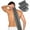 Gray, variant on Exfoliating Body Scrubber with Handles, Topboutique Nylon Exfoliating Cloth Stretchable Back Rub Bath Towel Extended Length Back Scrubber Back Scrubber for Shower for Women&Men, 2Pack, Gray