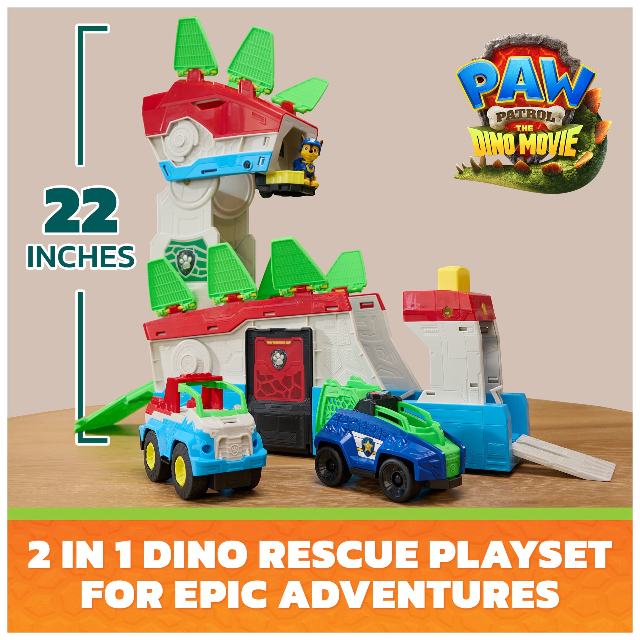 PAW Patrol: The Dino Movie Dino Mobile Headquarters, Ages 3+