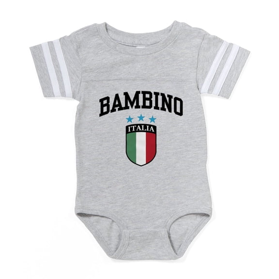 CafePress - 2 Bambinoitalia - Cute Infant Baby Football Bodysuit