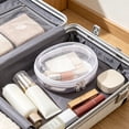 thumbnail image 6 of Round Hard Shell Travel Storage Case Waterproof Zipper Organizer Portable Cosmetic Bag Toiletry Organizer Storage Case for Cosmetics Toiletries Accessories Travel Home Bathroom Daily Organization, 6 of 6