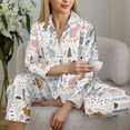 thumbnail image 6 of Picia Fall Rabbit Pattern Women’s Long-Sleeve Sleepwear Set - Soft 2-Piece Loungewear with Pockets, Comfy PJs for Relaxing Nights-XX-Large, 6 of 7