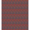 thumbnail image 3 of Ambesonne Abstract Duvet Cover Sets, Continuous Round Triangles, 2-Twin, Vermilion Petrol Blue, 3 of 4