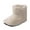 White, variant on Women's Fleece Fuzzy Ankle Booties Slip on Memory Foam Plush Comfortable House Shoes(Navy,5.5)