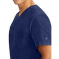 thumbnail image 7 of Healing Hands Purple Label - Men's Justin Top 's One Pocket V-Neck Scrub Top - Large,Navy, 7 of 7