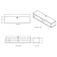 thumbnail image 3 of Pemberly Row 48" Wall Mounted TV Console with Concealed Wire Management in Gray, 3 of 6