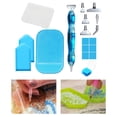 thumbnail image 3 of Herramientas y accesorios de pintura de arte de diamante, bolígrafo de punta, puntas de bolígrafo de metal, caja de almacenamiento, organizador, punto bolígrafo azul Macarena Pluma de pintura de diamante, 3 of 7