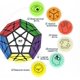 thumbnail image 5 of Cubo Megaminx, Huoguo 3x3x3 Cubo de Velocidad Pentagonal Dodecaedro Cubo Mágico Puzzle Juguete, 5 of 5