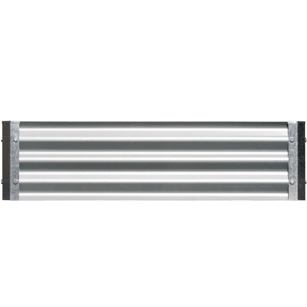 EarthMark MGB-L022 Bajo Series 22 x 40 x 10 in. Rectangle Galvanized Metal Raised Garden Bed