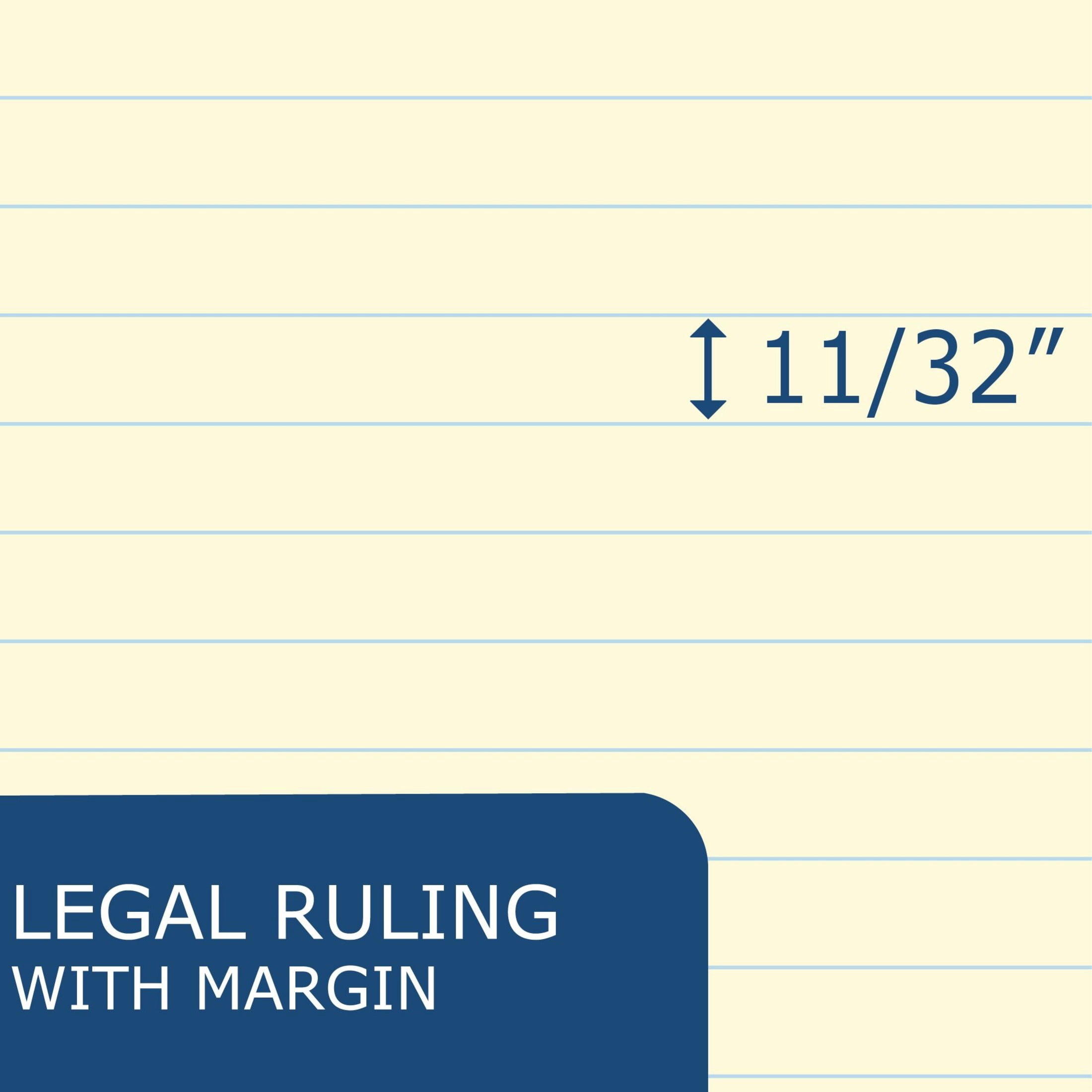 Roaring Spring Enviroshades Case of Mini Recycled Legal Pads, 12 Six Packs, 5" x 8" 50 Sheets, Assorted Colors