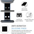 thumbnail image 3 of czcpp-2 Tier Under Desk Laptop Mount, Double Decker Metal Under Desk Shelf Holder for Laptop, MacBook Pro, Keyboard with Anti-Scratch Silicone (Silver), 3 of 4