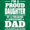 thumbnail image 3 of CafePress - I'm A Proud Daughter Of A Freaking Awesome Dad T S - Women's Traditional Fit Dark T-Shirt, 3 of 4