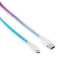 thumbnail image 3 of onn. USB to USB-C Glitter Cable, 6' Cord, Bright Multi-Color, 3 of 5