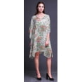 thumbnail image 3 of Bimba Flower LadiesKaftanHoliday Loungewear Midi Dress Beach Coverup-XL-3X, 3 of 5