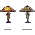 thumbnail image 3 of RADIANCE Goods Tiffany-Style 3 Light Mission Double Lit Table Lamp 16" Shade, 3 of 3
