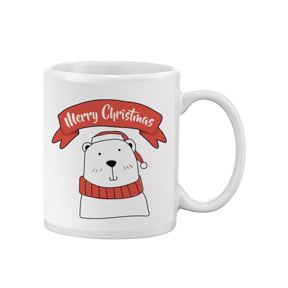 Merry Christmas Polar Bear Mug - SPIdeals Designs,