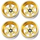 thumbnail image 1 of 4 Piezas Offset-8.9Mm Metal 1.9 Pulgadas Beadlock Wheel Rim Hub para 1/10 RC Crawler Car TRX4 Axial SCX10 90046 UTB18, Oro, 1 of 9