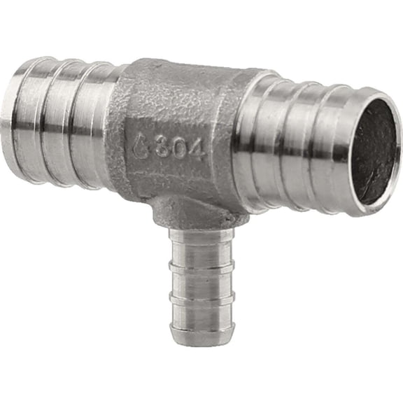Boshart & Plumbeeze PE-PS-T070703 0.75 x 0.75 x 0.37 in. Stainless Steel PEX Tee