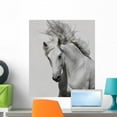 thumbnail image 1 of White Horse Wall Mural by Wallmonkeys Peel and Stick Graphic (24 in H x 21 in W) WM144693, 1 of 4
