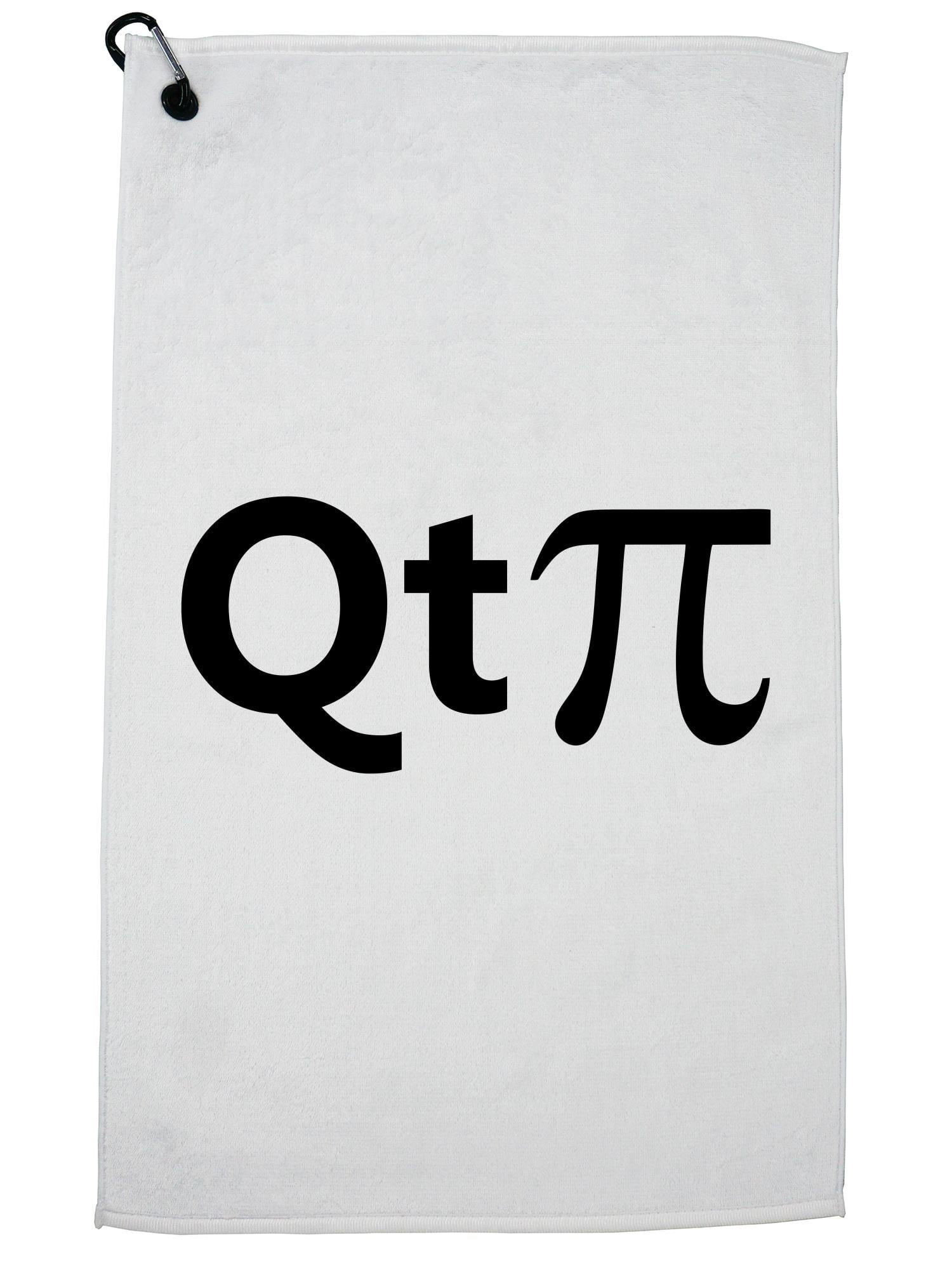 Qt Pie Symbol 3 14 Cutie Pie Funny Math Jock Golf Towel With Carabiner Clip Walmart Com Walmart Com