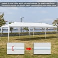 thumbnail image 7 of Cfowner Outdoor Party Tent with 7 Side Walls, 10' x 30' White Patio Gazebo Canopy Tent for Outside, Sunshade Shelter Folding Gazebo Canopy Tent, Waterproof Outdoor Gazebo Tent for Backyard Wedding, 7 of 7