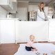 thumbnail image 3 of Safety Gate Barrier Roll, 180 cm, Protective for Stairs and Doors, Beige, ECOTOYS, 3 of 5