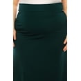 thumbnail image 5 of Women's Plus Size Solid Flare A Line Long Skirt Comfortable Casual Maxi Style, 5 of 6