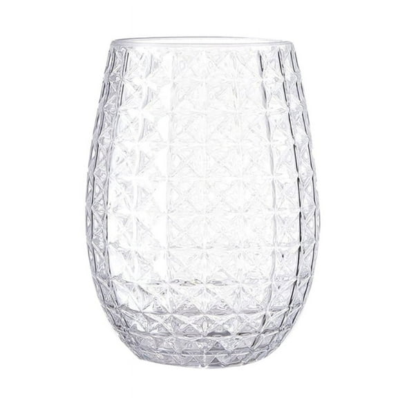 JZROCKER Food-grade Plastic Red- Wine Glass Egg-shaped Large-capacity Whisky Glass 480ML