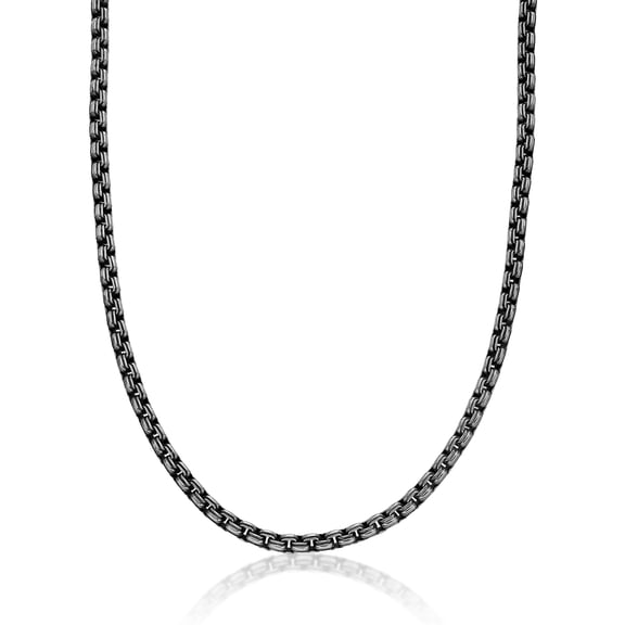 Metro Jewelry The Chain Gang - Stainless Steel Round Box Lobster Chain - 22 Inches